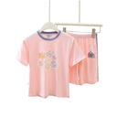 Kids Short Sleeve T-Shirt & Shorts Set – Soft Floral
