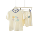 Kids Short Sleeve T-Shirt & Shorts Set – Soft Floral