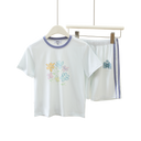 Kids Short Sleeve T-Shirt & Shorts Set – Soft Floral