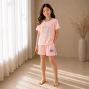 Kids Short Sleeve T-Shirt & Shorts Set – Soft Floral