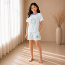 Kids Short Sleeve T-Shirt & Shorts Set – Soft Floral