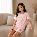 Kids Short Sleeve T-Shirt & Shorts Set – Soft Floral