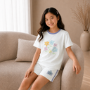 Kids Short Sleeve T-Shirt & Shorts Set – Soft Floral
