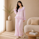 Lace 2-Piece Lounge Set – Soft Elegance & Everyday Comfort at Home