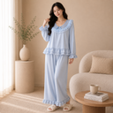 Lace 2-Piece Lounge Set – Soft Elegance & Everyday Comfort at Home