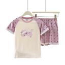 RuRu Kids Short Sleeve Pyjama Set – Kitty Lace