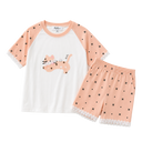 RuRu Kids Short Sleeve Pyjama Set – Kitty Lace