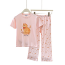 RuRu Kids Short Sleeve Pyjama Set – Kitty Print