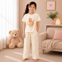 RuRu Kids Short Sleeve Pyjama Set – Kitty Print