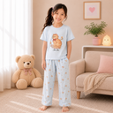 RuRu Kids Short Sleeve Pyjama Set – Kitty Print