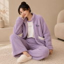 RuRu‘s Cozy Button Fleece 3-Piece Lounge Set