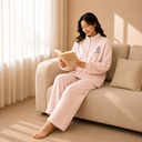 RuRu's Cozy Days Rib Fleece 2-Piece Home Set