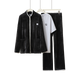 RuRu’s Cozy Men’s Velvet 3-Piece Lounge Set