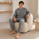 Waffle Long Sleeve Lounge Set for Men