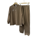 Waffle Long Sleeve Lounge Set for Men