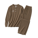 Waffle Long Sleeve Lounge Set for Men