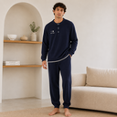 Waffle Long Sleeve Lounge Set for Men