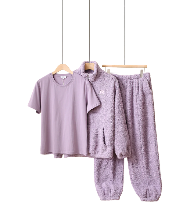 RuRu's Cozy Fleece 3-Piece Lounge Set